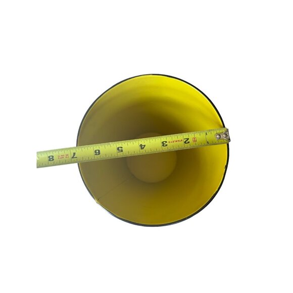 Silvestri Demdaco 2011 Katie Daisy Collection Painted Metal Cone Waste Basket 12 - Picture 8 of 9